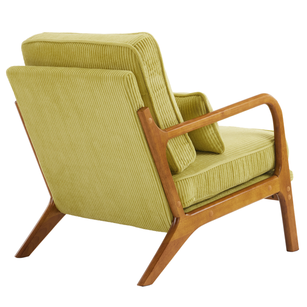 1pcs款 矮扶手椅 65*80*78cm 条绒 橄榄绿 室内休闲椅-12