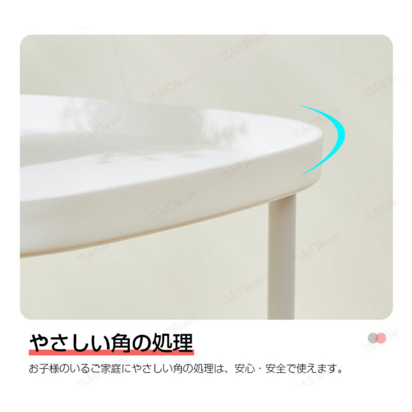 推车置物架 二层 黑 移动小边几 4塑料轮带刹车-6