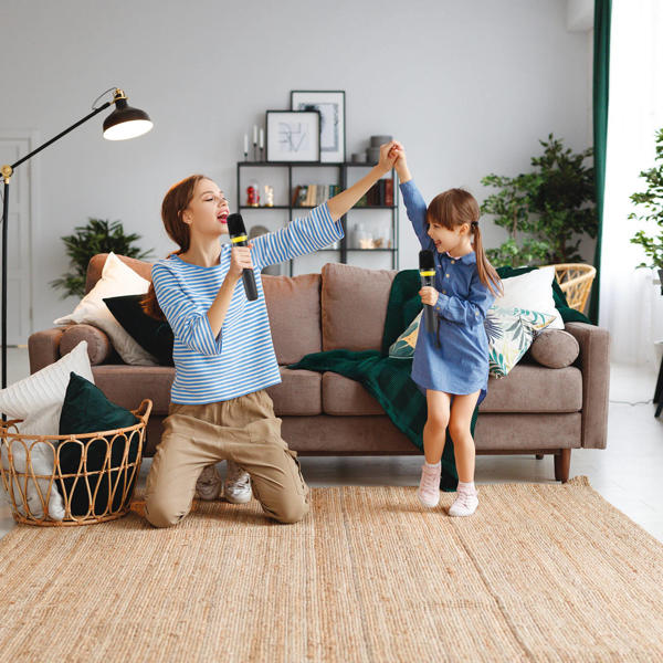 （自提可发加拿大，temu&tk下自提单）无线手持麦克风，164英尺（约50米）2.4GHz传输距离，心形指向降噪技术，即插即用带LED指示灯，适用于卡拉OK/舞台演出/婚礼/会议场合-13