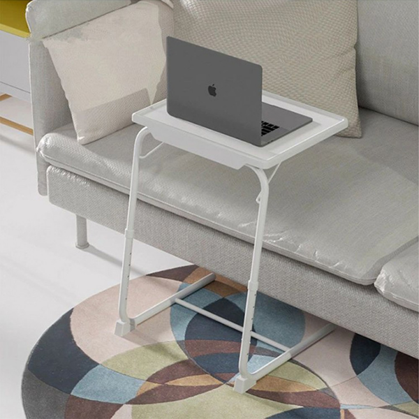 桌子 床边桌 黑色 杯托+横杠+护脚 可升降-10