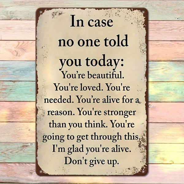 CIFbuy8x12 英寸 ( 20.3x30.5cm )复古风乡村风铝合金标牌适用于家居、Office（TikTok、temu下自提）-3