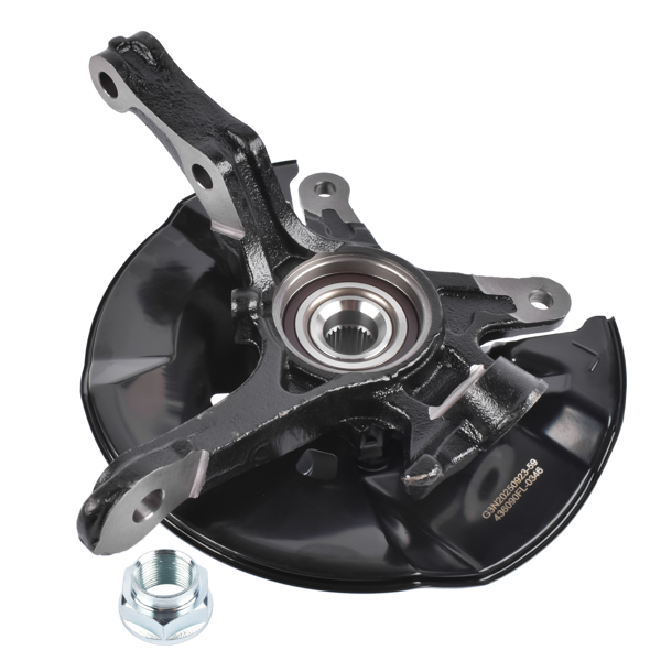 转向节总成 Front Left Driver Side Steering Knuckle & Hub Bearing Assy Replacement for Honda Civic 2012 1.5L /1.8L-6