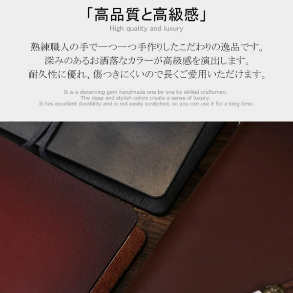 笔记本 A7小活页 黑色 复古 二层牛皮-6