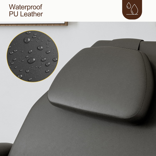 便携式客户纹身椅 72英寸，可折叠移动按摩床带收纳袋，黑色-8