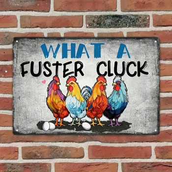 CIFbuy12x8 英寸 ( 30.5x20.3cm )乡村风趣味铝合金标牌Farmhouse（TikTok、temu下自提）