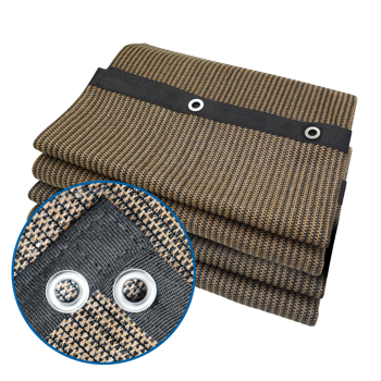 XISHAN 6\\'X10\\' 摩卡色HDPE花园网