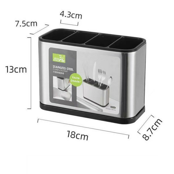 厨房餐具收纳盒存储架勺架叉子筷子排水存储盒-2