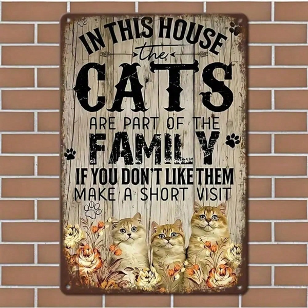 CIFbuy8x12 英寸 ( 20.3x30.5cm )复古风乡村风铝合金标牌Farmhouse适用于家居（TikTok、temu下自提）-6