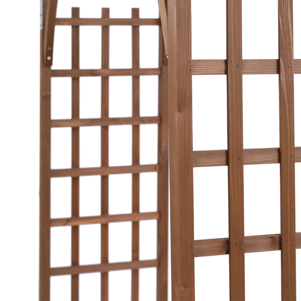 【同款编码：43529880】7FT深棕色花园拱门-22