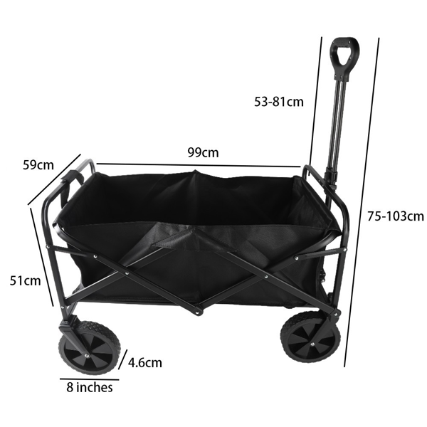 5寸可折叠手推车承载100KG-UK-4