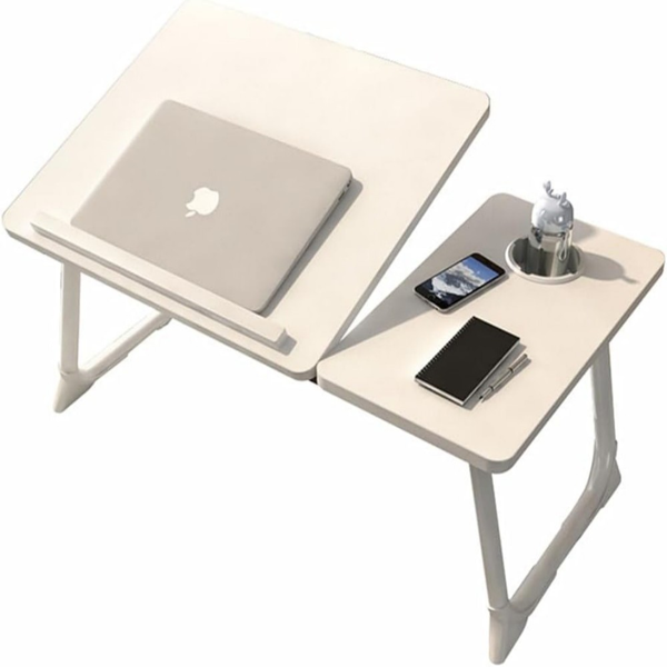 桌子 床上折叠桌 5档升降 暖白色-1