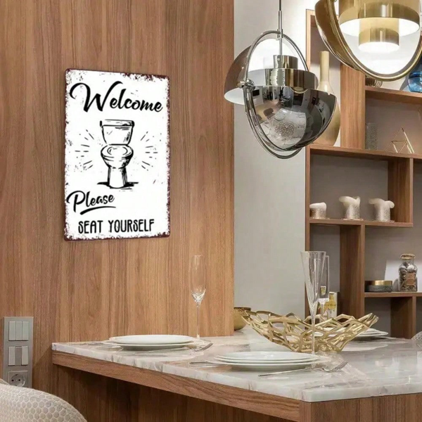 CIFbuy8x12 英寸 ( 20.3x30.5cm )复古风乡村风铝合金标牌适用于酒吧、咖啡馆、Bathroom（TikTok、temu下自提）-5