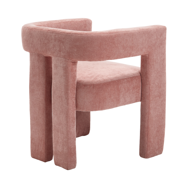 团结就是胜利 现代设计布艺软垫休闲椅/餐椅/桶形边椅 厨房扶手椅 客厅两件套-9