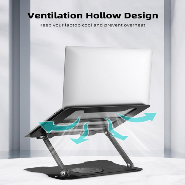 黑色电脑支架可旋转360度-4