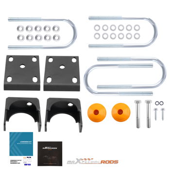 6英寸后悬架降低套件，适用于1988-1998款雪佛兰Silverado C1500和GMC Sierra 2WD车型，钢制材质。