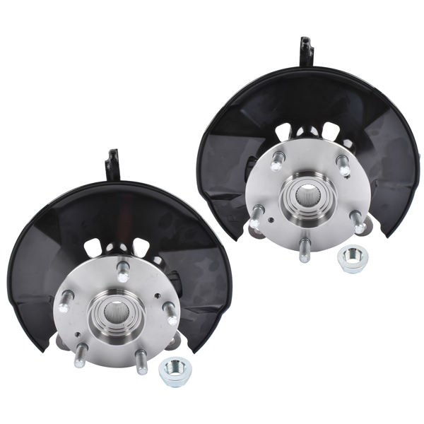 转向节总成 Pair Front Steering Knuckle & Hub Bearing Assembly Replacement for Honda Civic 2012 1.5 1.8L-8