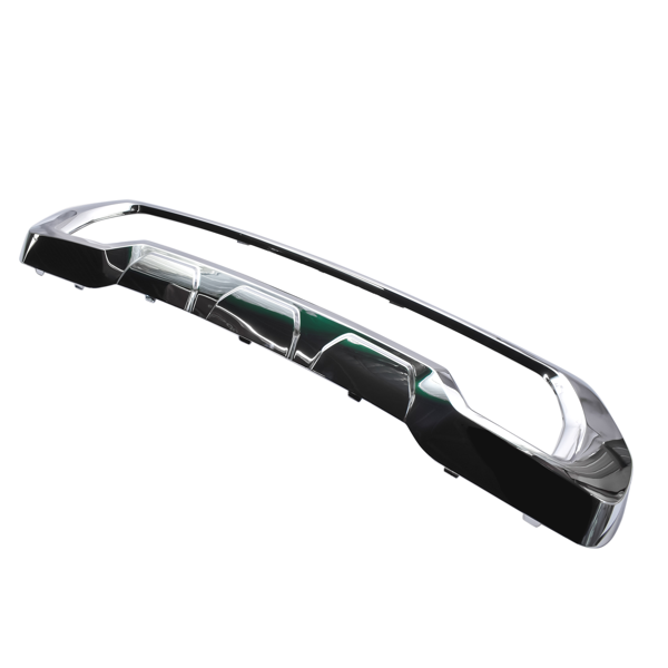 前保险杠饰条 Chrome Front Bumper Molding Skid Plate Fit for GMC Sierra 2500 HD 3500 HD 6.6L V8 Diesel Gas 2020-2023 Polypropylene Plastic Metal 84319824-4