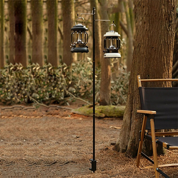 户外折叠铝合金支架 蓝色 四节双钩（带地钉）总长度149cm-14