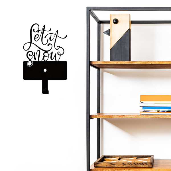 CIFbuy™ 2件装优雅金属挂钩 多功能钥匙腰带墙面收纳架（TikTok、temu下自提）-6