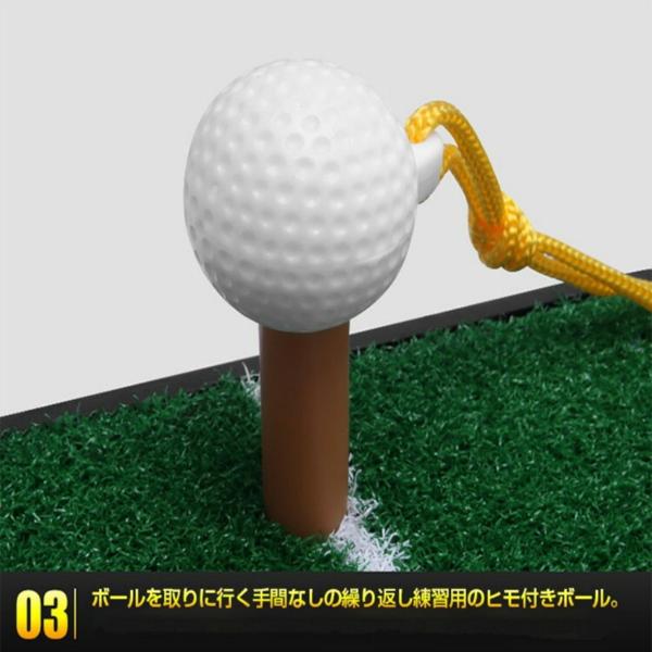 高尔夫挥杆练习器 黑色底板 8MM 浅绿草-4