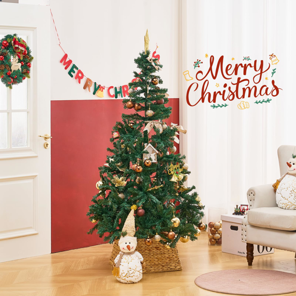 手工编织圣诞树裙-4