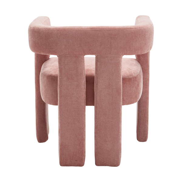 团结就是胜利 现代设计布艺软垫休闲椅/餐椅/桶形边椅 厨房扶手椅 客厅两件套-7