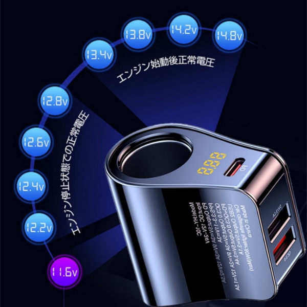 车载充电器 快充 HY10 QC3.0 灰色-9