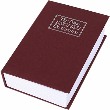 仿真书本保险箱 单色大号钥匙款 红色