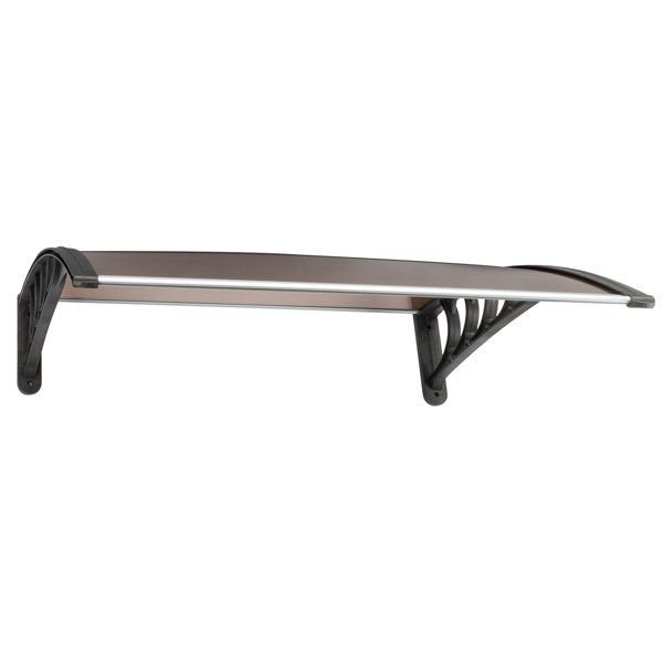 40*38in 棕色板黑色支架 雨篷 塑料支架 阳光板 前后铝条(27539880同编码）-5