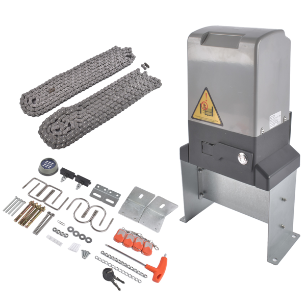 开门机 Automatic Motor Remote Kit Gate Operator for Sliding Gate with Wireless Keyboard-6