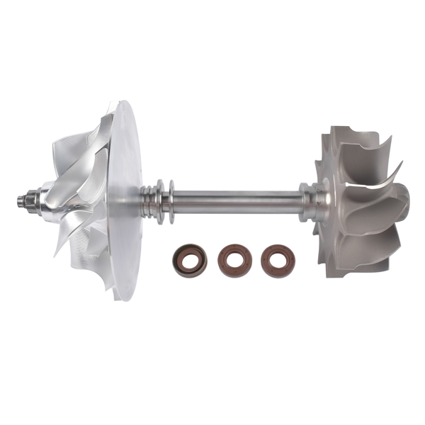 五轴叶轮 Turbo Rotor Assembly Fit for 2019 Cummins X15 Turbocharger 5459710RX 5459710 Turbo Model: HE400VG 7 Blade Had balanced-5