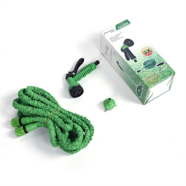 水管 50FT 绿色 (日本三钉接头) 伸缩软管-1