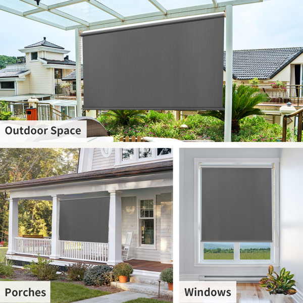 7'X8' 浅灰色HDPE拼接卷帘-10