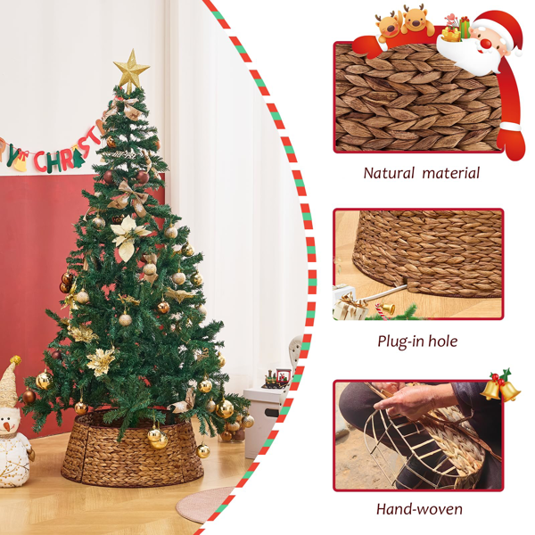 手工编织圣诞树裙-4