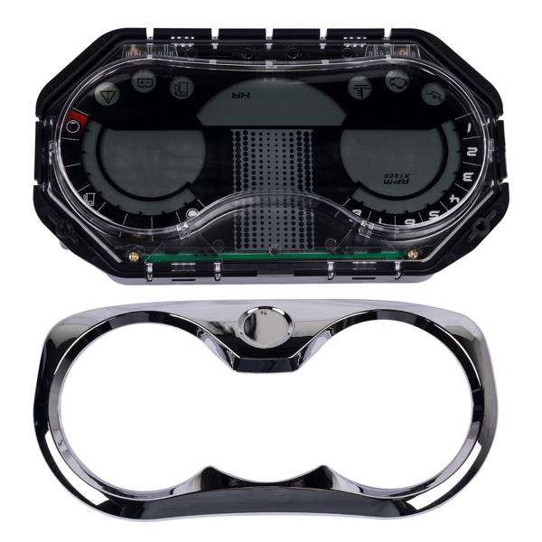 仪表总成 LCD Speedometer Gauge Cluster with Chrome Bezel Fits for Sea-Doo GTI Rental SE-2