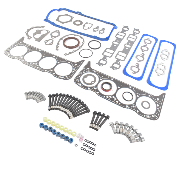 发动机修包 Full Head Gasket Kit & Bolts Fits for Small Block Chevy 350ci 5.7L V8 Engine VIN-K 1987-1996 260-1269-4