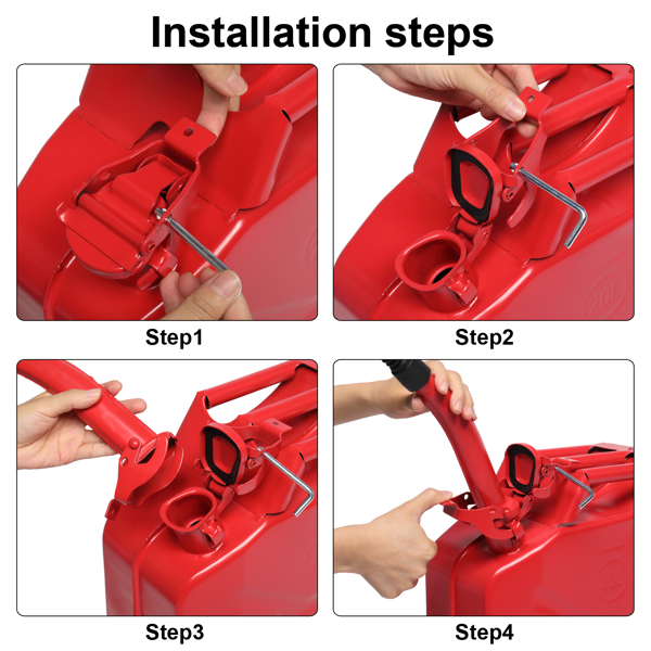 【同款编码：10380296】20L 0.6mm美式油桶红色含倒油管-8