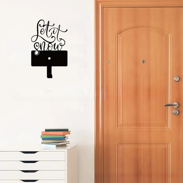 CIFbuy™ 2件装优雅金属挂钩 多功能钥匙腰带墙面收纳架（TikTok、temu下自提）-4