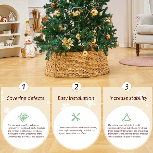 手工编织圣诞树裙-7