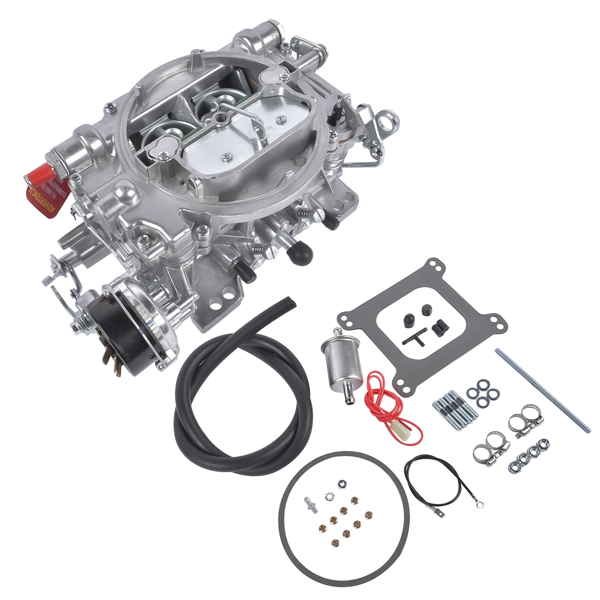 化油器 New Carburetor with Electric Choke Silver Fits for Performer 1413 4-Barrel Square Bore 800 CFM Aluminum 1413-800-9