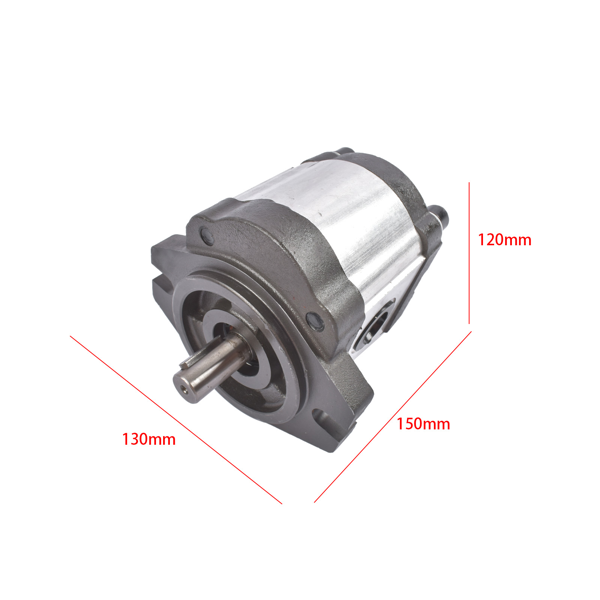 齿轮泵 Hydraulic Gear Pump 0.27 CID 1-4 GPM 5/8" Keyed Shaft CCW Rotation SAE A-2 Bolts Cast Iron Flange-9