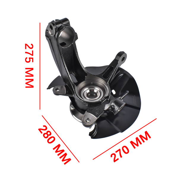 转向节总成 Front Right Passenger Side Steering Knuckle Assembly Replacement for Honda Civic 2017-2021-9