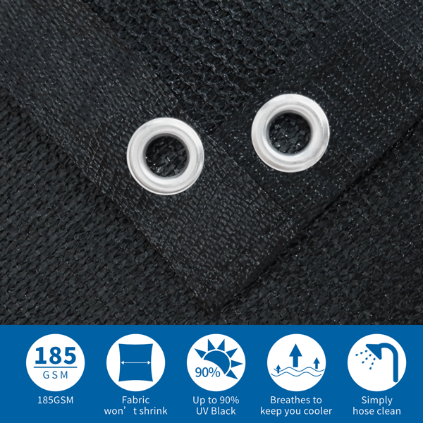 XISHAN 6'X10' 摩卡色HDPE花园网-12