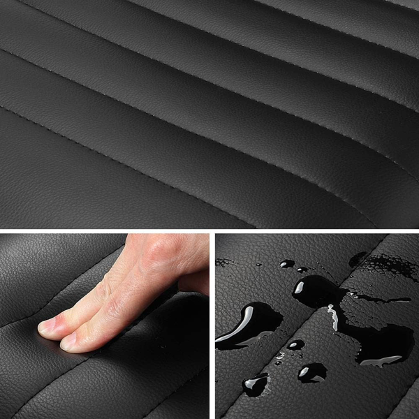 椅子 电脑椅 L型无扶手 黑色 SF-5801 皮质 黑灰PU轮 131337-7