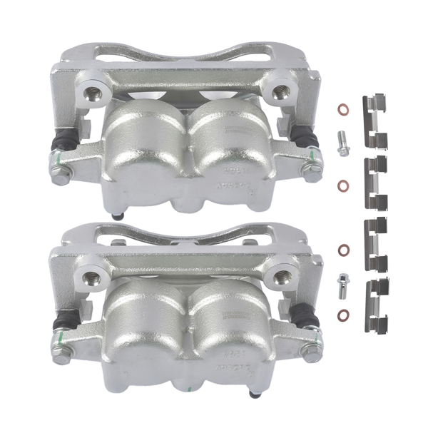 刹车钳 2Pcs Front Disc Brake Caliper Fit for INFINITI QX56 Nissan TITAN Pickup Sport Utility 2004-2007-7