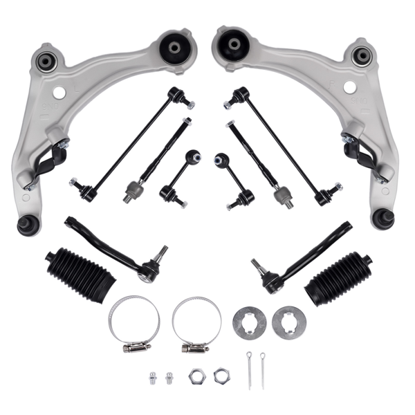 控制臂套装 12Pcs Control Arms Kit Fit for Nissan Maxima Sedan 3.5L V6 GAS DOHC 2009-2014 4-Door Naturally Aspirated K622054 K622059 K750094 K750095-4