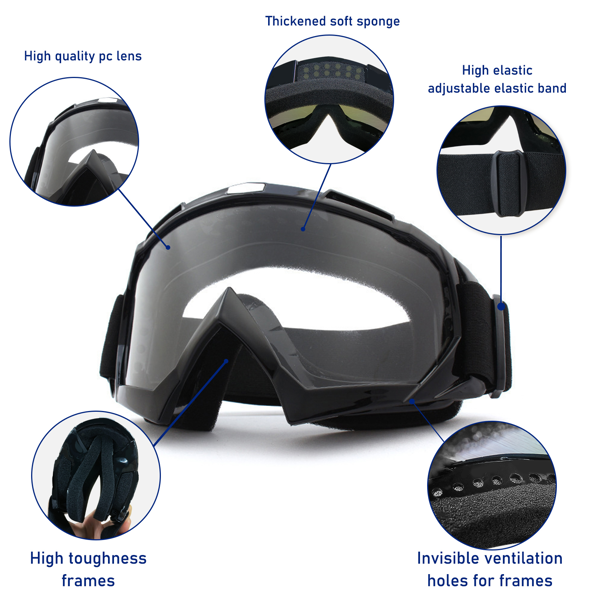 防风防刮防尘摩托车骑行护目镜滑雪护目镜赛车护目镜(物流仅支持发USPS，TK/TEMU仅自提)-3