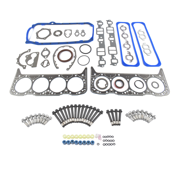 发动机修包 Full Head Gasket Kit & Bolts Fits for Small Block Chevy 350ci 5.7L V8 Engine VIN-K 1987-1996 260-1269-2