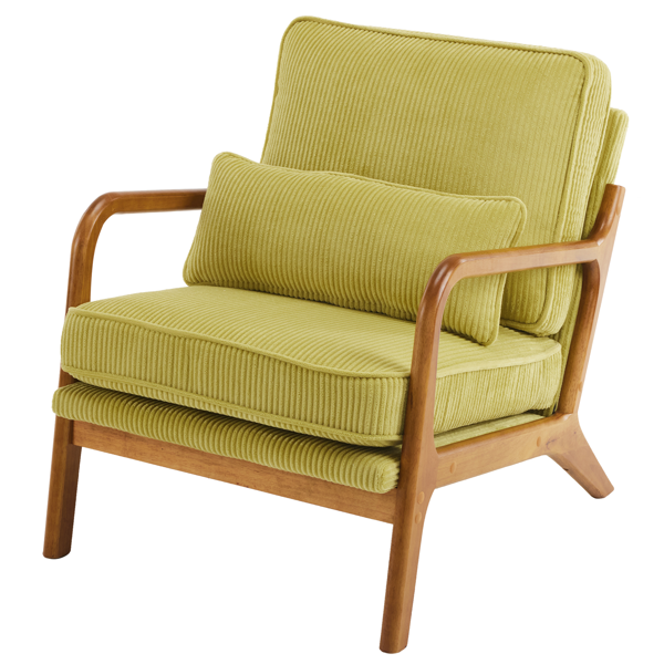 1pcs款 矮扶手椅 65*80*78cm 条绒 橄榄绿 室内休闲椅-10