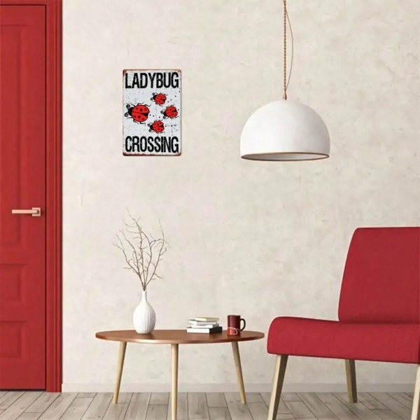 CIFbuy8x12 英寸 ( 20.3x30.5cm )复古风乡村风铝合金标牌Ladybug（TikTok、temu下自提）-2